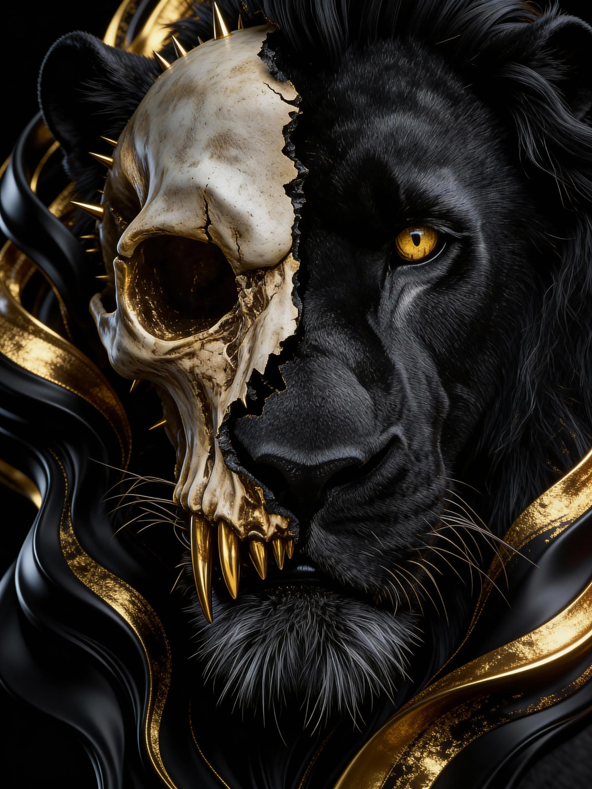 Skull Lion